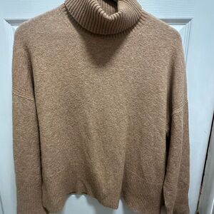 J. Crew Women’s Medium Brown/Tan Turtleneck Sweater